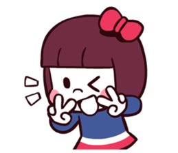 Bob hair girl 'BOBO' sticker #8300292