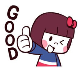 Bob hair girl 'BOBO' sticker #8300293