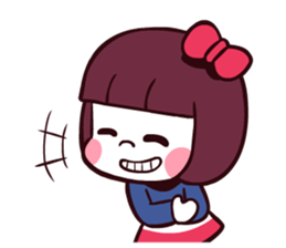 Bob hair girl 'BOBO' sticker #8300295