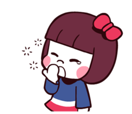 Bob hair girl 'BOBO' sticker #8300296