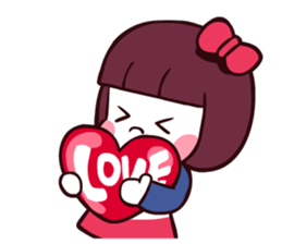 Bob hair girl 'BOBO' sticker #8300300