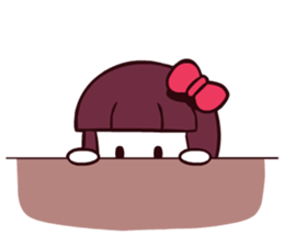 Bob hair girl 'BOBO' sticker #8300302