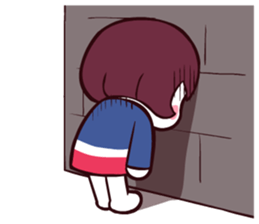 Bob hair girl 'BOBO' sticker #8300303