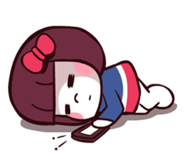 Bob hair girl 'BOBO' sticker #8300308