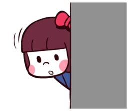 Bob hair girl 'BOBO' sticker #8300309