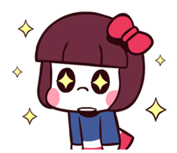 Bob hair girl 'BOBO' sticker #8300310