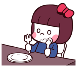 Bob hair girl 'BOBO' sticker #8300312