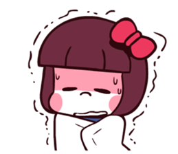 Bob hair girl 'BOBO' sticker #8300313