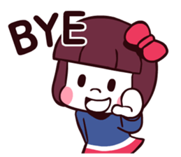 Bob hair girl 'BOBO' sticker #8300315