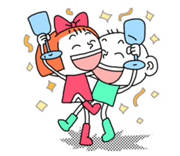 ming and flower no.1 sticker #8300878