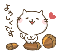 Agree Cat -autumn- sticker #8300956