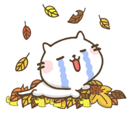Agree Cat -autumn- sticker #8300961
