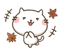 Agree Cat -autumn- sticker #8300985