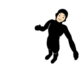 black tights boy sticker #8302163