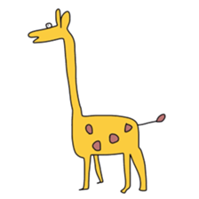 Animals and a little man sticker #8302236