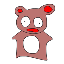 Animals and a little man sticker #8302238