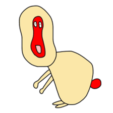 Animals and a little man sticker #8302239