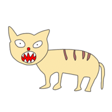 Animals and a little man sticker #8302240