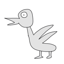 Animals and a little man sticker #8302244