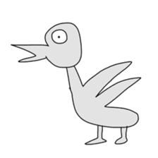 Animals and a little man sticker #8302244