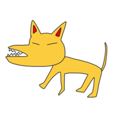 Animals and a little man sticker #8302249