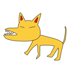 Animals and a little man sticker #8302249