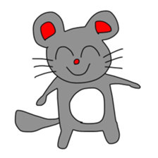 Animals and a little man sticker #8302251