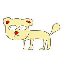 Animals and a little man sticker #8302252