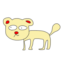 Animals and a little man sticker #8302252