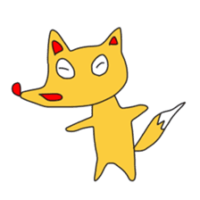 Animals and a little man sticker #8302254