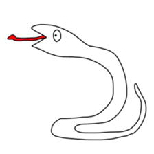 Animals and a little man sticker #8302267