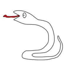 Animals and a little man sticker #8302267