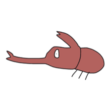 Animals and a little man sticker #8302268