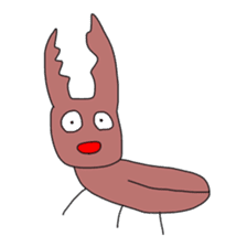 Animals and a little man sticker #8302269