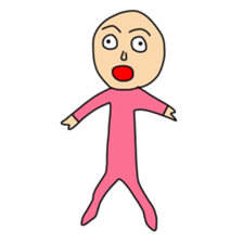 Animals and a little man sticker #8302275