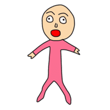 Animals and a little man sticker #8302275