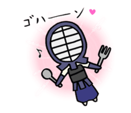 Kendo girl "YURUMI" 2 sticker #8302614