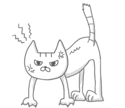 a kitten and his mother sticker #8303798