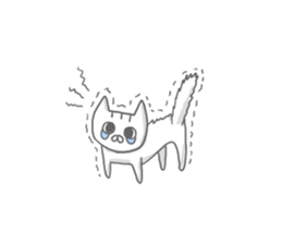 a kitten and his mother sticker #8303799