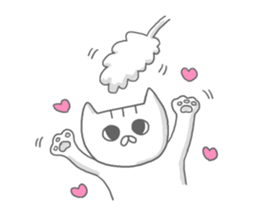 a kitten and his mother sticker #8303806