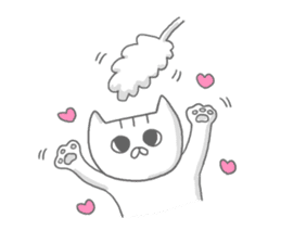 a kitten and his mother sticker #8303806