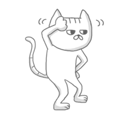 a kitten and his mother sticker #8303810