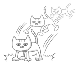 a kitten and his mother sticker #8303812