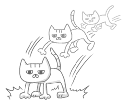 a kitten and his mother sticker #8303812