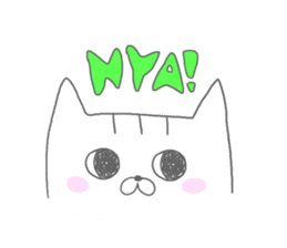 a kitten and his mother sticker #8303817