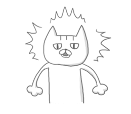 a kitten and his mother sticker #8303818