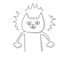 a kitten and his mother sticker #8303818