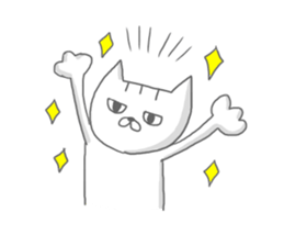 a kitten and his mother sticker #8303827