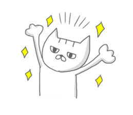 a kitten and his mother sticker #8303827