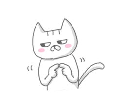 a kitten and his mother sticker #8303829